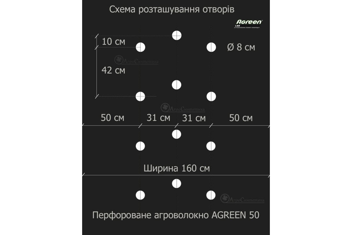 Агроволокно Agreen 50 черное (1,6 х 100 м) с перфорацией 3-и отв., агроткань, спанбонд для клубники, Черный
Агроволокно Agreen 50 черное (1,6 х 100 м) с перфорацией 3-и отв., агроткань, спанбонд для клубники, Черный