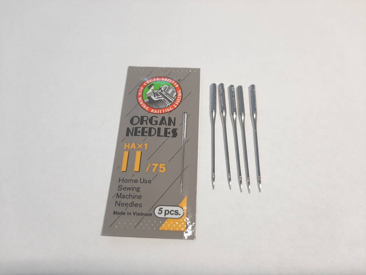 Иглы бытовой швейной машинки Organ nedles 130/705H универсальные # 75 (5 шт)
Иглы бытовой швейной машинки Organ nedles 130/705H универсальные # 75 (5 шт)