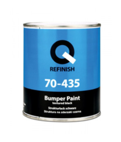 Структурная краска Q-Refinish для бамперов черная (1л), Черный