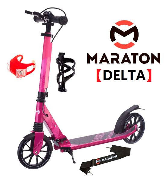 Детский двухколесный самокат Maraton DELTA (2021) Фиолетовый + LED-фонарик, держатель, Розовый
Детский двухколесный самокат Maraton DELTA (2021) Фиолетовый + LED-фонарик, держатель, Розовый