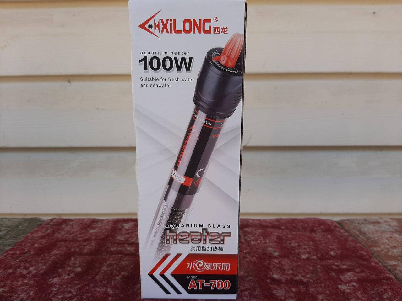 Нагреватель с терморегулятором для аквариума Xilong AT-700, 100 Вт. 
Нагреватель с терморегулятором для аквариума Xilong AT-700, 100 Вт.