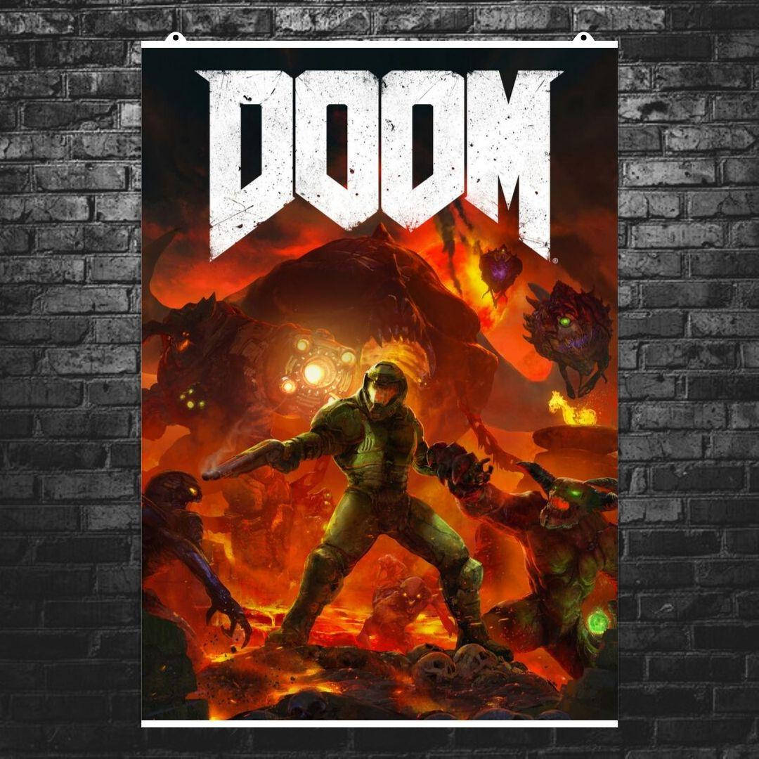 Постер "Doom. Палач Рока и демоны". Doomguy, Думгай. Размер 60x85см (A1). Матовая бумага
Постер "Doom. Палач Рока и демоны". Doomguy, Думгай. Размер 60x85см (A1). Матовая бумага