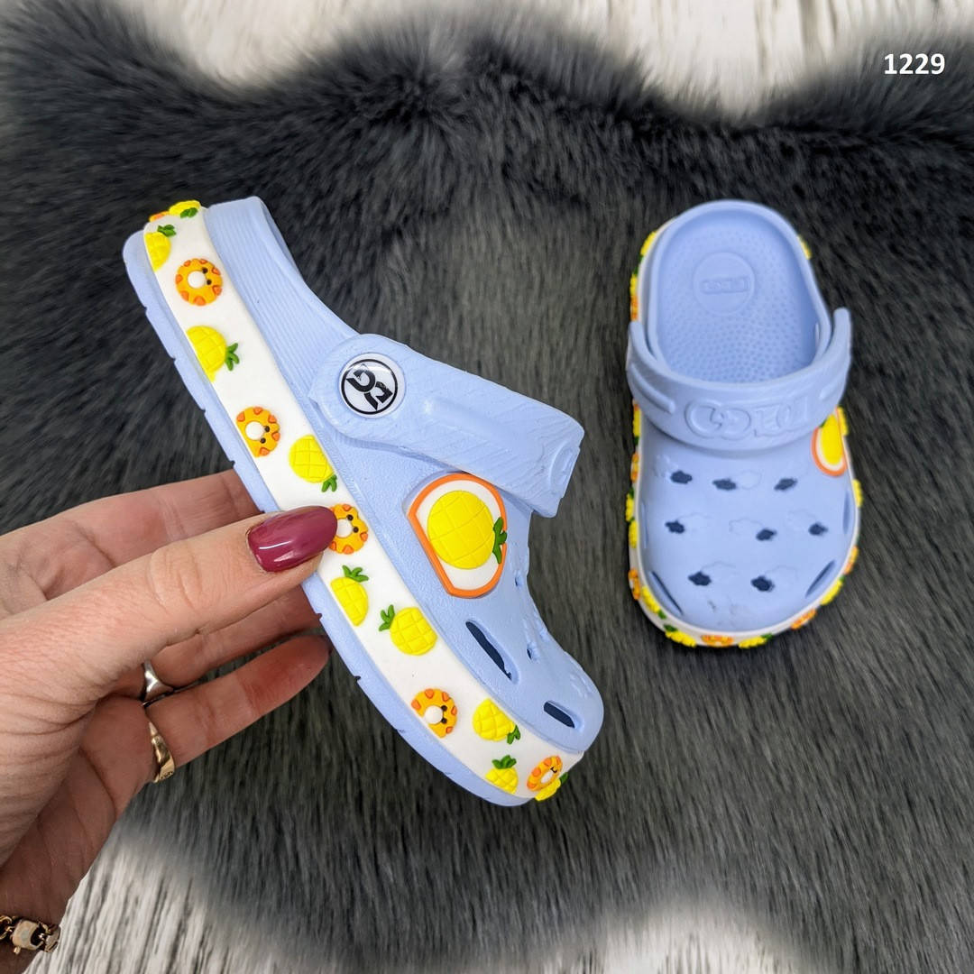 Кроксы сабо детские для девочки или мальчика голубые Dago Style р-р 24-32 24/25, Голубой
Кроксы сабо детские для девочки или мальчика голубые Dago Style р-р 24-32 24/25, Голубой