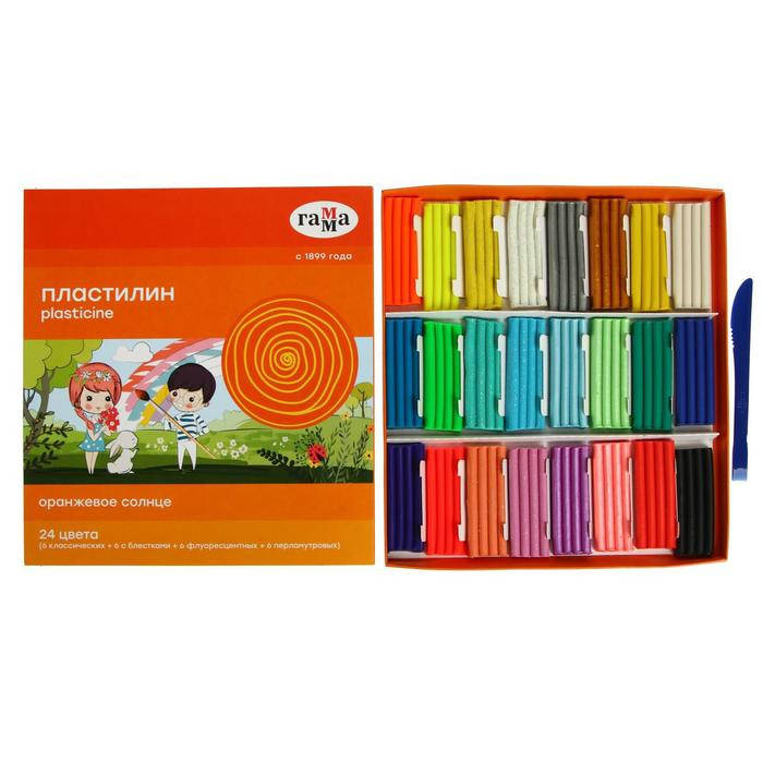 Пластилін 24 кольори 312гр "Помаранчеве сонце" 130520207 
Пластилін 24 кольори 312гр "Помаранчеве сонце" 130520207