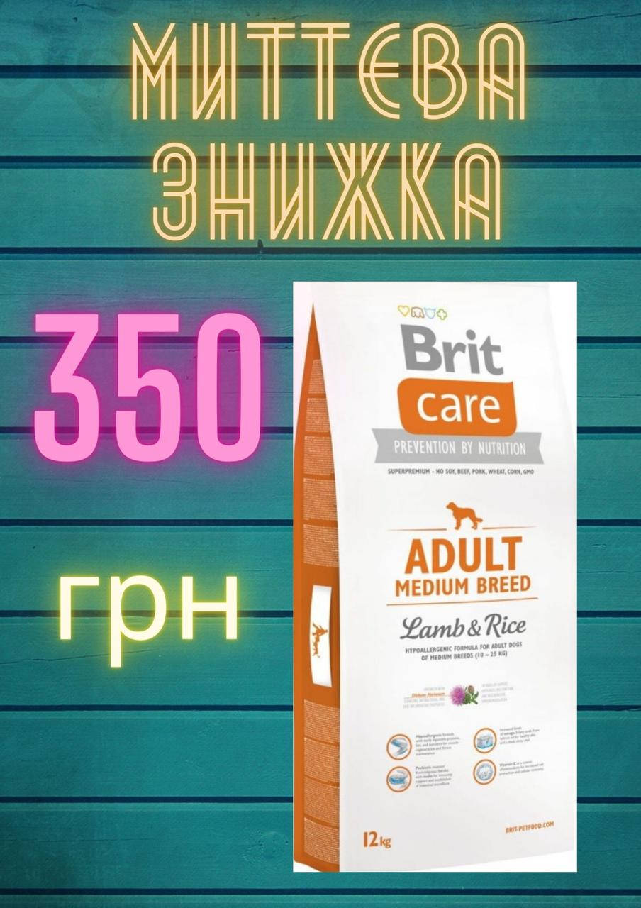 Brit Care (Брит Кеа) Adult Medium Breed Lamb & Rice с ягненком для средних пород собак до 25 кг, 12 кг
Brit Care (Брит Кеа) Adult Medium Breed Lamb & Rice с ягненком для средних пород собак до 25 кг, 12 кг