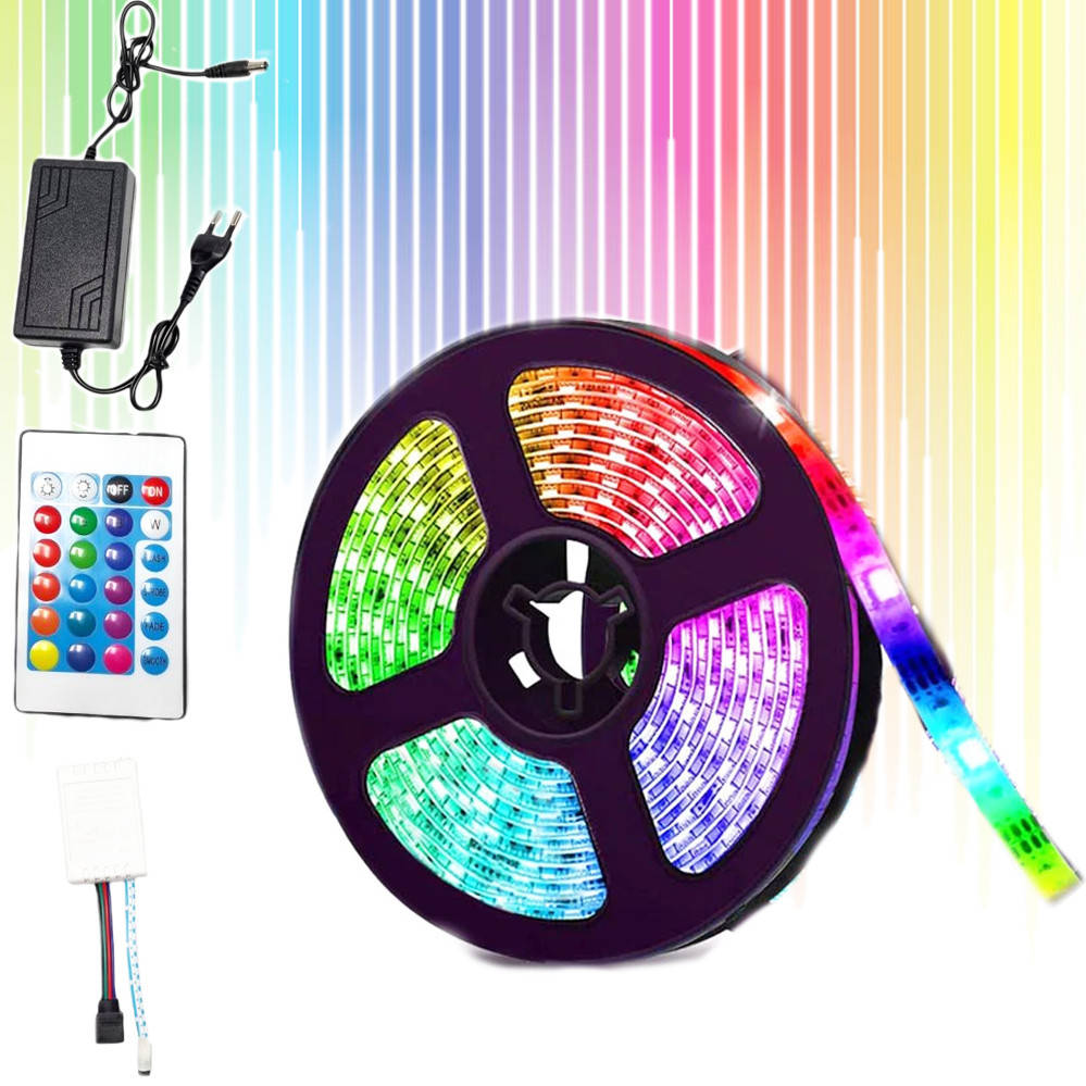 Светодиодная Лед лента RGB 5 м силиконовая с пультом и переходником светодиодное освещения на самоклейке
Светодиодная Лед лента RGB 5 м силиконовая с пультом и переходником светодиодное освещения на самоклейке