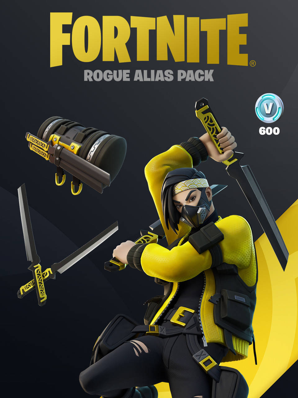 Набор Fortnite - Rogue Alias Pack «Вечное изгнание»
Набор Fortnite - Rogue Alias Pack «Вечное изгнание»