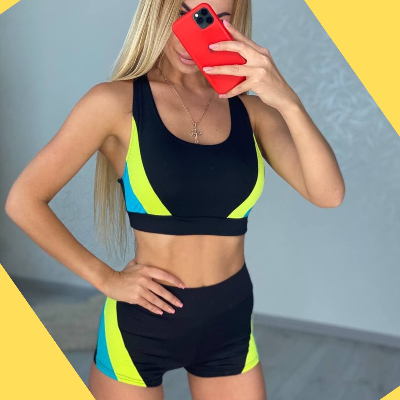 Женский костюм комплект пол денс одежда шорты с футболкой топ для pole dance fitness желтый и голубой
Женский костюм комплект пол денс одежда шорты с футболкой топ для pole dance fitness желтый и голубой