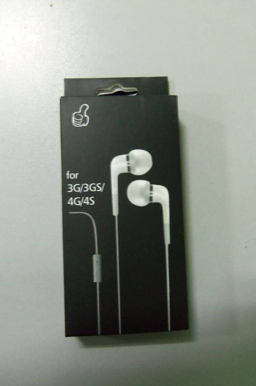 Наушники вакумные iPhone! iPod MP3. С микрофоном!, Белый 
Наушники вакумные iPhone! iPod MP3. С микрофоном!, Белый