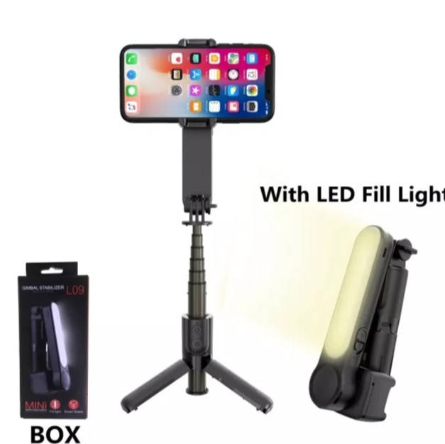 Стабилизатор Gimbal Stabilizer L09 стедикам для смартфона складной с триногой и LED подсветкой, Черный
Стабилизатор Gimbal Stabilizer L09 стедикам для смартфона складной с триногой и LED подсветкой, Черный