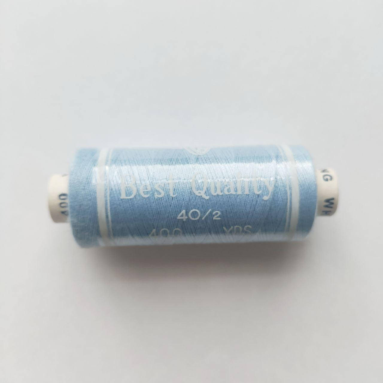 Нитки полиэстеровые №40, разные цвета Бледно-васильковый
Нитки полиэстеровые №40, разные цвета Бледно-васильковый