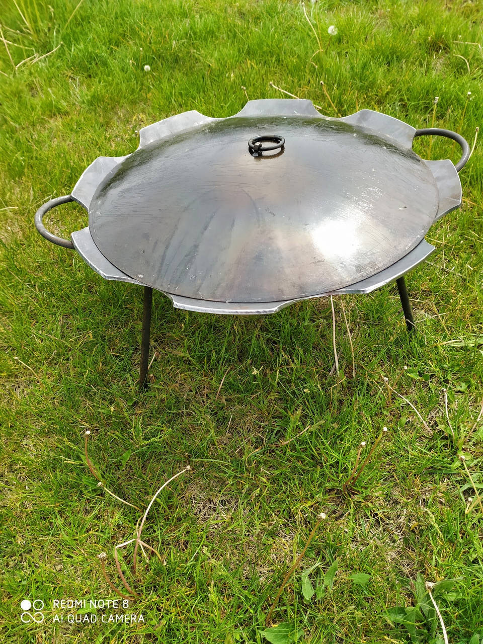 Сковорода из диска бороны ромашка 55 см с крышкой
Сковорода из диска бороны ромашка 55 см с крышкой