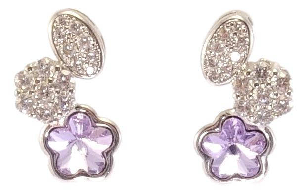 Серьги Xuping Родий с кр-ми Swarovski гвоздики (пусеты) "Цветочки с цирконием и кристаллом Provence Lavender"
Серьги Xuping Родий с кр-ми Swarovski гвоздики (пусеты) "Цветочки с цирконием и кристаллом Provence Lavender"