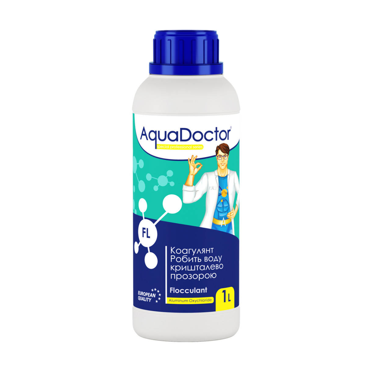 AquaDoctor FL коагулянт жидкий 5 литров. Флокулянт против мутности и для осветления воды бассейна
AquaDoctor FL коагулянт жидкий 5 литров. Флокулянт против мутности и для осветления воды бассейна