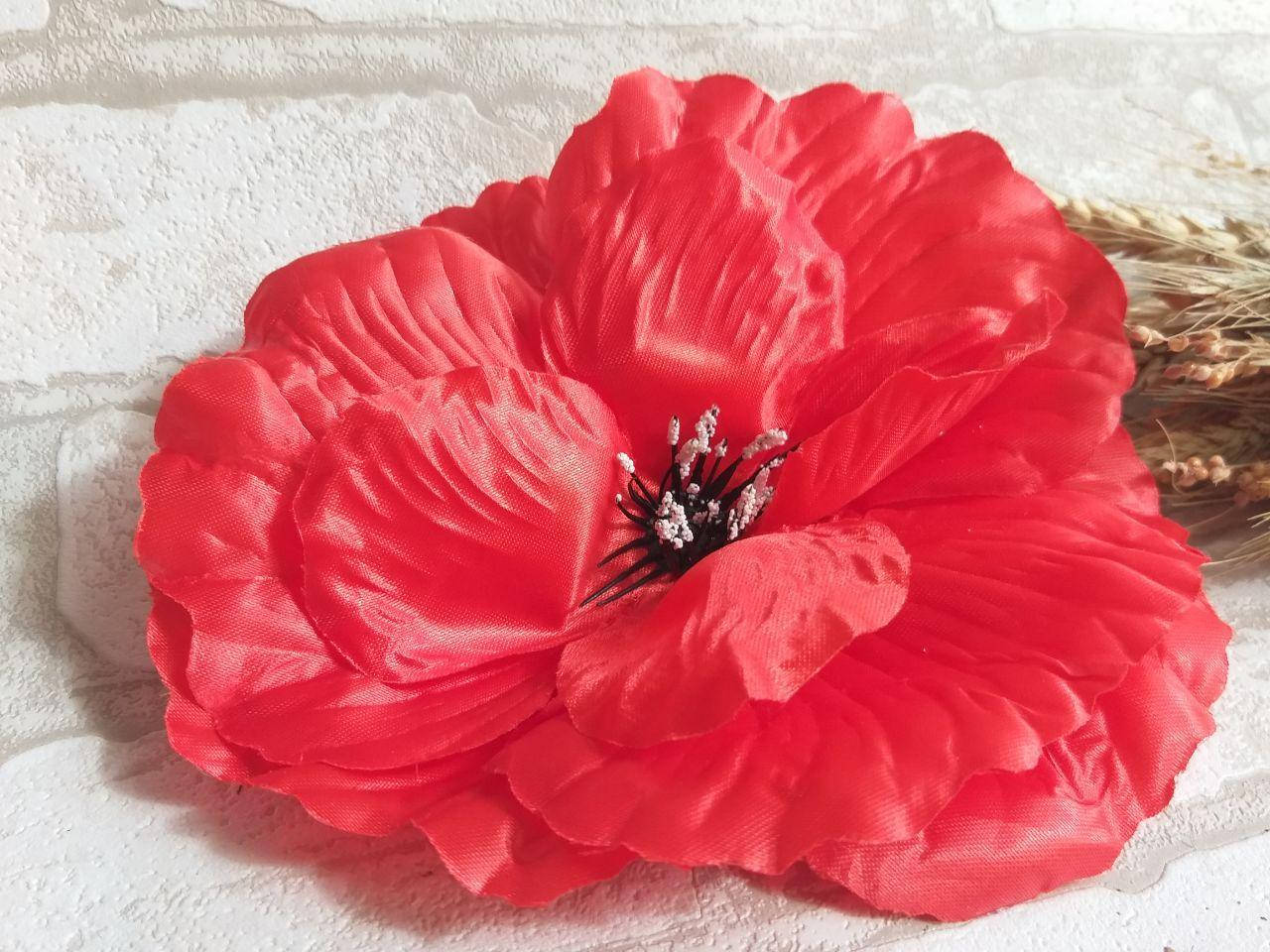 Мак тканевый, диаметр цветка -17 см 10грн\шт 
Мак тканевый, диаметр цветка -17 см 10грн\шт