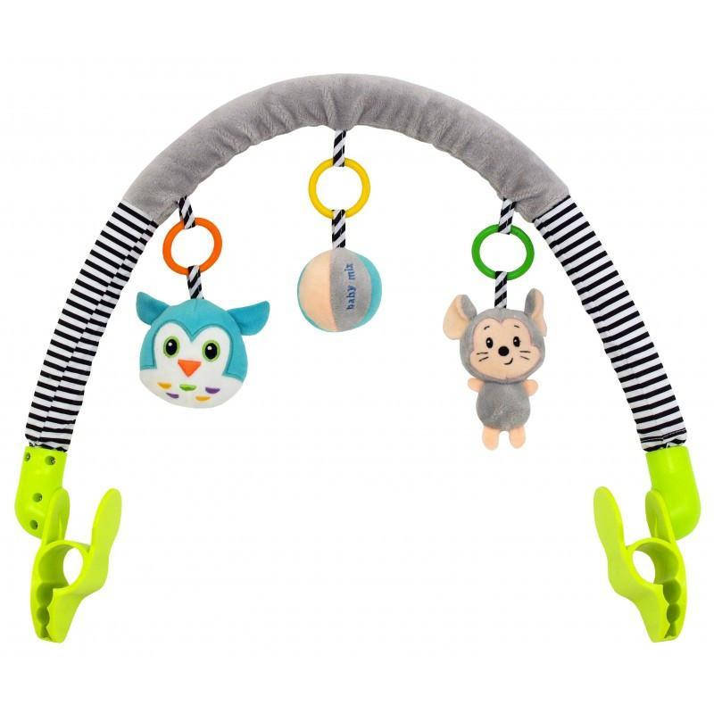 Детская плюшевая игрушка дуга для коляски Baby mix TE-8544-94 мышонок и сова 36х33х7 см., разноцветная, Разные цвета
Детская плюшевая игрушка дуга для коляски Baby mix TE-8544-94 мышонок и сова 36х33х7 см., разноцветная, Разные цвета