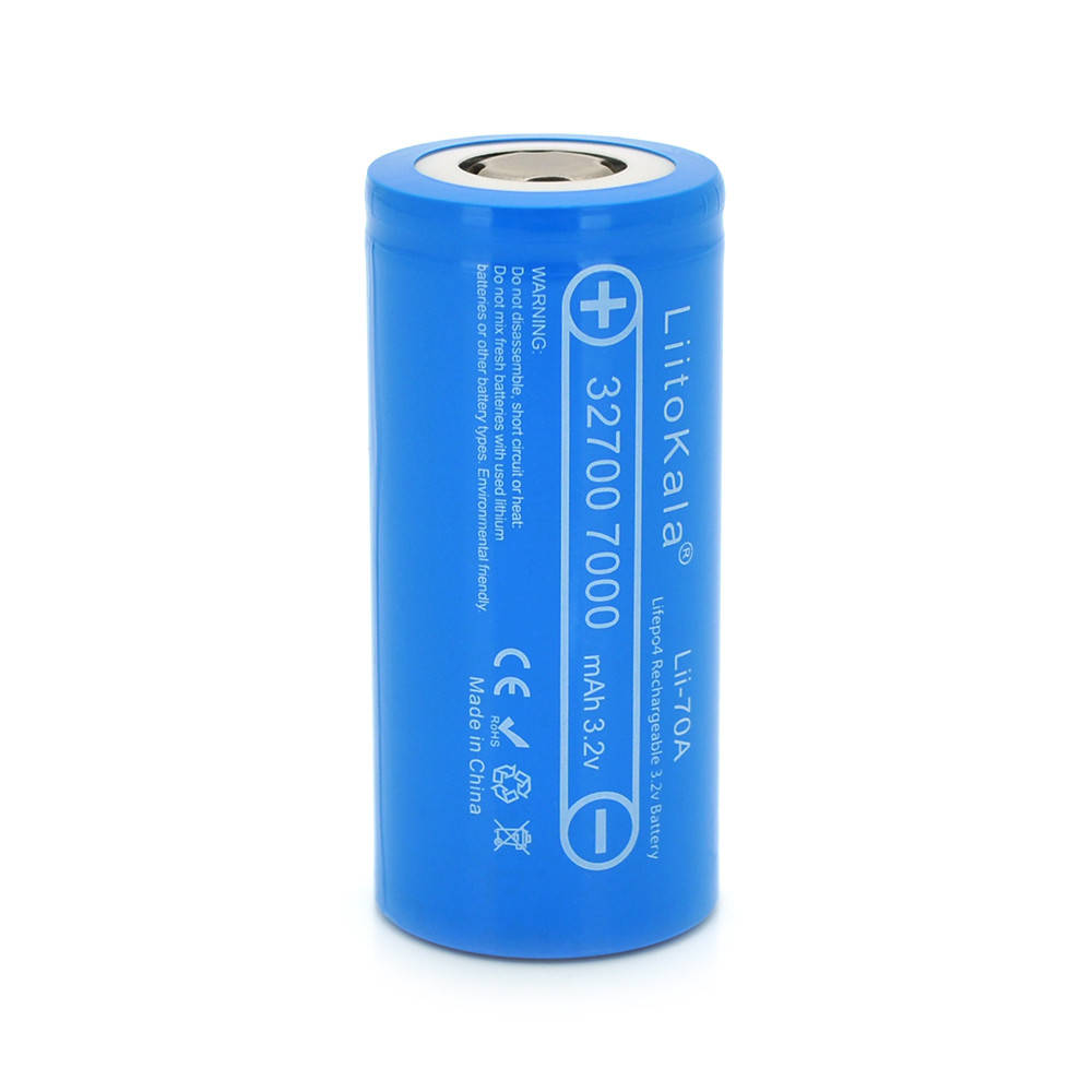 Аккумулятор 32700 Li-Ion LiitoKala Lii-70A, 7000mah (6500-7000mah, 30A, 3.2V (2.5-3.65V), Blue, PVC
Аккумулятор 32700 Li-Ion LiitoKala Lii-70A, 7000mah (6500-7000mah, 30A, 3.2V (2.5-3.65V), Blue, PVC