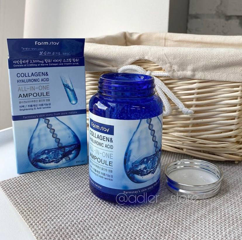 Сыворотка Ампульный с коллагеном и гиалуроновой кислотой FarmStay Collagen & Hyaluronic Acid All-in-One 250 мл
Сыворотка Ампульный с коллагеном и гиалуроновой кислотой FarmStay Collagen & Hyaluronic Acid All-in-One 250 мл