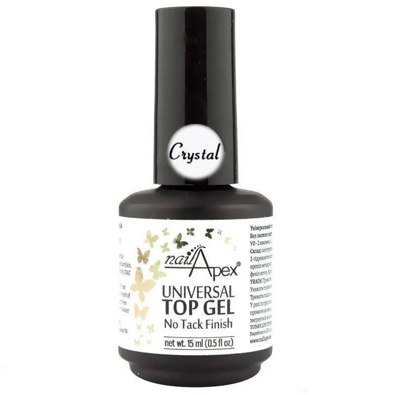 Nailapex Universal Top Gel No Tack Finish Crystal - топ универсальный без липкого слоя, 15 мл
Nailapex Universal Top Gel No Tack Finish Crystal - топ универсальный без липкого слоя, 15 мл
