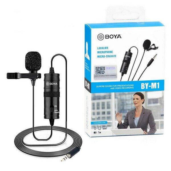 Профессиональный петличный микрофон BOYA BY-M1 3.5 мм микрофон петличка для телефона пк и камеры
Профессиональный петличный микрофон BOYA BY-M1 3.5 мм микрофон петличка для телефона пк и камеры