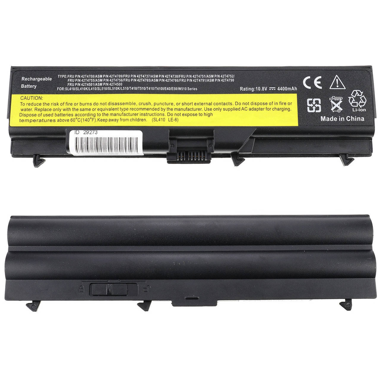 Батарея для ноутбука Lenovo 42T4235 (ThinkPad Edge: 14, 15, E40, E420, E425, E50, E520, E525)
Батарея для ноутбука Lenovo 42T4235 (ThinkPad Edge: 14, 15, E40, E420, E425, E50, E520, E525)