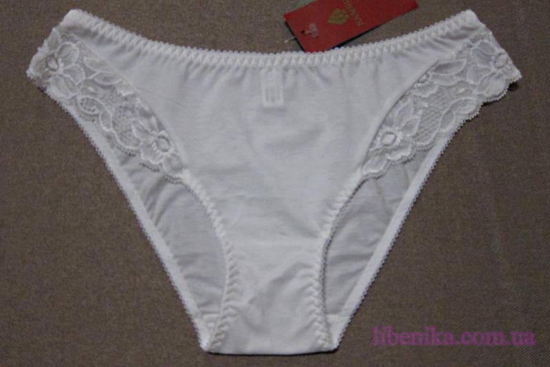 Трусики слип ТМ "Калина" из хлопка с кружевом, белый цвет. Размер: 46
Трусики слип ТМ "Калина" из хлопка с кружевом, белый цвет. Размер: 46