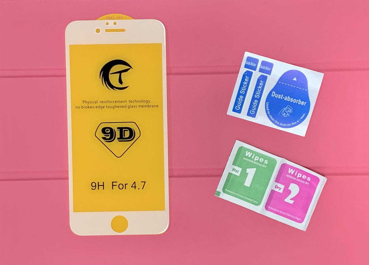 Защитное Стекло для iPhone 6 / 6s 9D (T) на Айфон 6 / 6s ( Белая рамка), Прозрачный
Защитное Стекло для iPhone 6 / 6s 9D (T) на Айфон 6 / 6s ( Белая рамка), Прозрачный