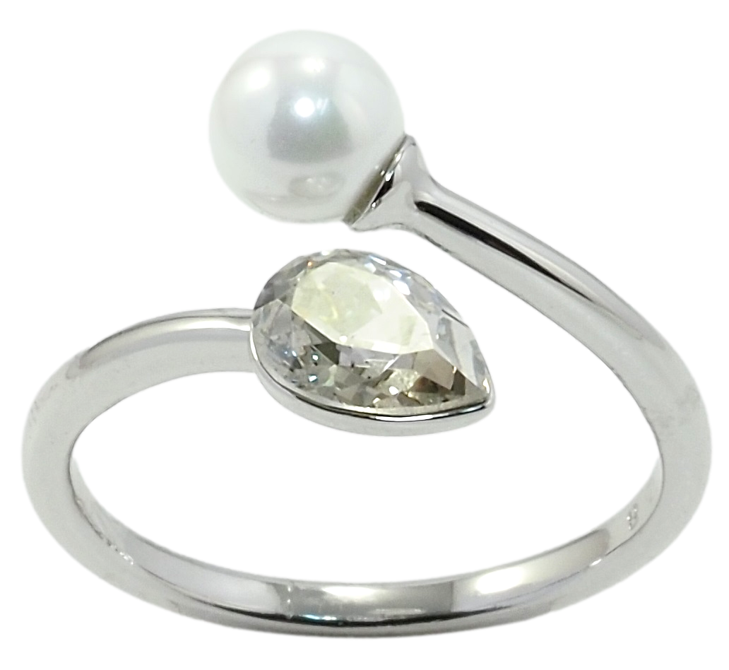 Кольцо Xuping Родий с кр-ми Swarovski "Кристалл Silver Shade с жемчужиной" р.18-19
Кольцо Xuping Родий с кр-ми Swarovski "Кристалл Silver Shade с жемчужиной" р.18-19