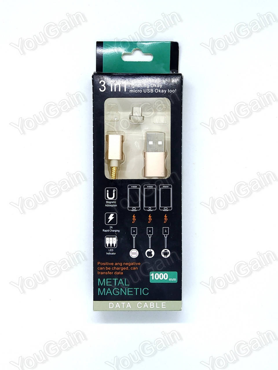 Кабель магнитный для зарядки телефона и передачи данных microUSB 2А (1 метр) ОВАЛЬНЫЙ КОННЕКТОР
Кабель магнитный для зарядки телефона и передачи данных microUSB 2А (1 метр) ОВАЛЬНЫЙ КОННЕКТОР