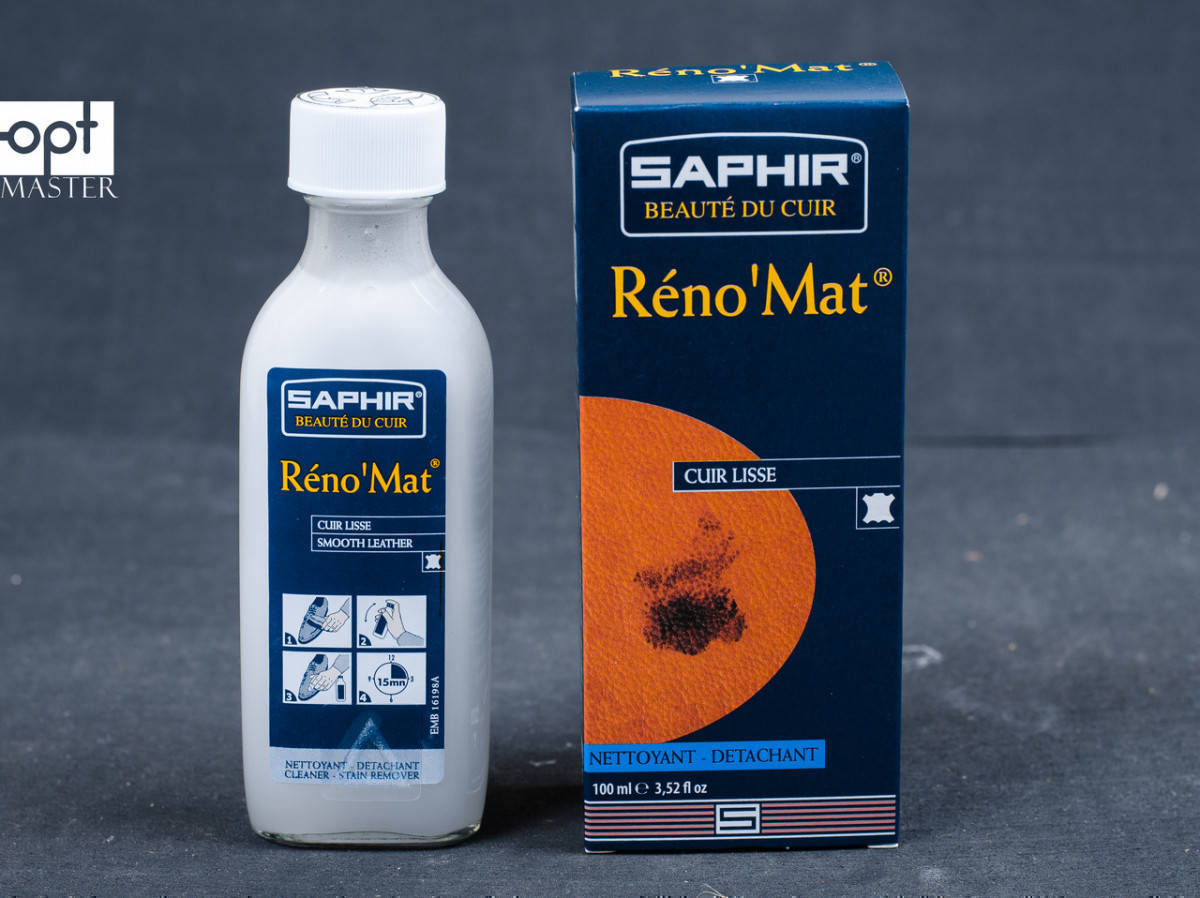 Очиститель для гладкой кожи Saphir Renomat, стекло, 100 мл (0514)