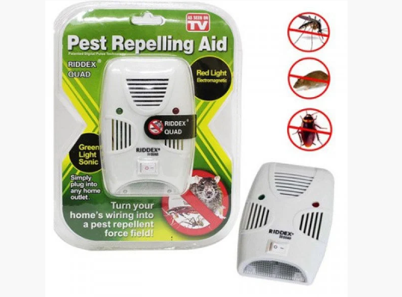 Отпугиватель крыс мышей тараканов пауков блох мух комаров Riddex Quad Pest Repelling Aid (34327)
Отпугиватель крыс мышей тараканов пауков блох мух комаров Riddex Quad Pest Repelling Aid (34327)