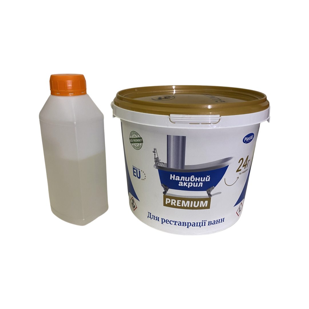 Краска акриловая для реставрации акриловых ванн Plastall Premium 1.7 м (3,3 кг) Оригинал ukrfarm, Белый
Краска акриловая для реставрации акриловых ванн Plastall Premium 1.7 м (3,3 кг) Оригинал ukrfarm, Белый