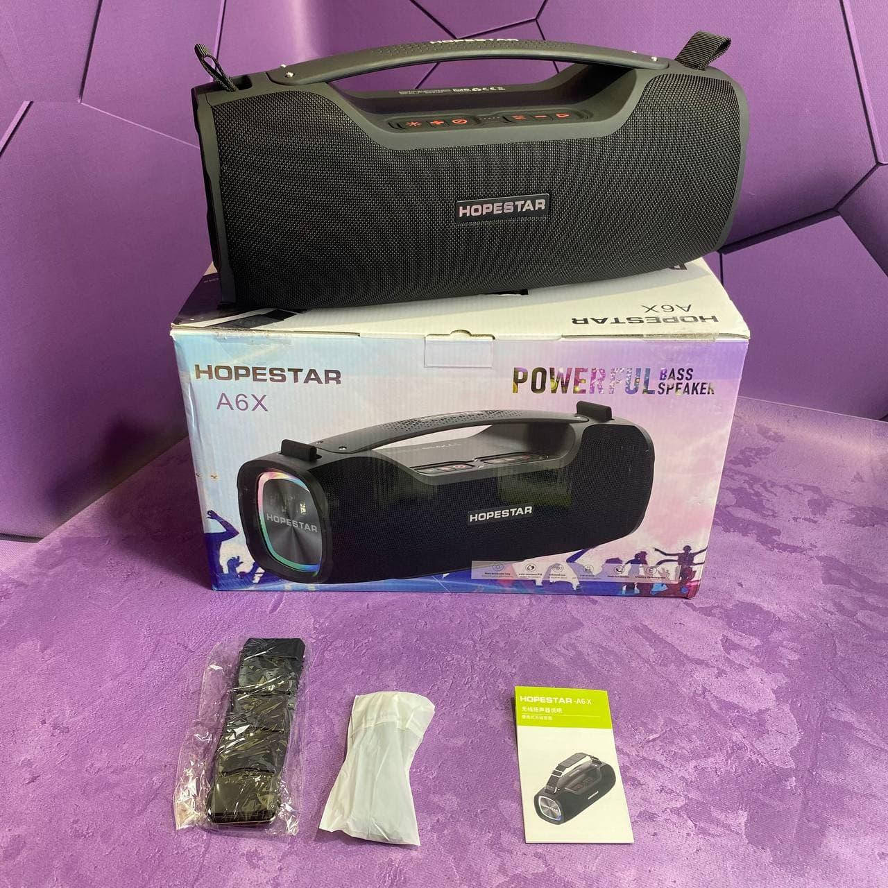 Портативная колонка влагозащищенная Hopestar A6X 55Вт с функцией PowerBank микрофон+SD + ПОДАРОК
Портативная колонка влагозащищенная Hopestar A6X 55Вт с функцией PowerBank микрофон+SD + ПОДАРОК