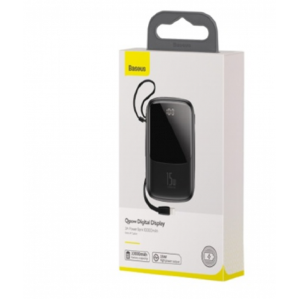 Повербанк Baseus Qpow Digital Display 3A PowerBank 10000mAh (+кабель Type-C) Black (PPQD-A01) Гарантія!
Повербанк Baseus Qpow Digital Display 3A PowerBank 10000mAh (+кабель Type-C) Black (PPQD-A01) Гарантія!