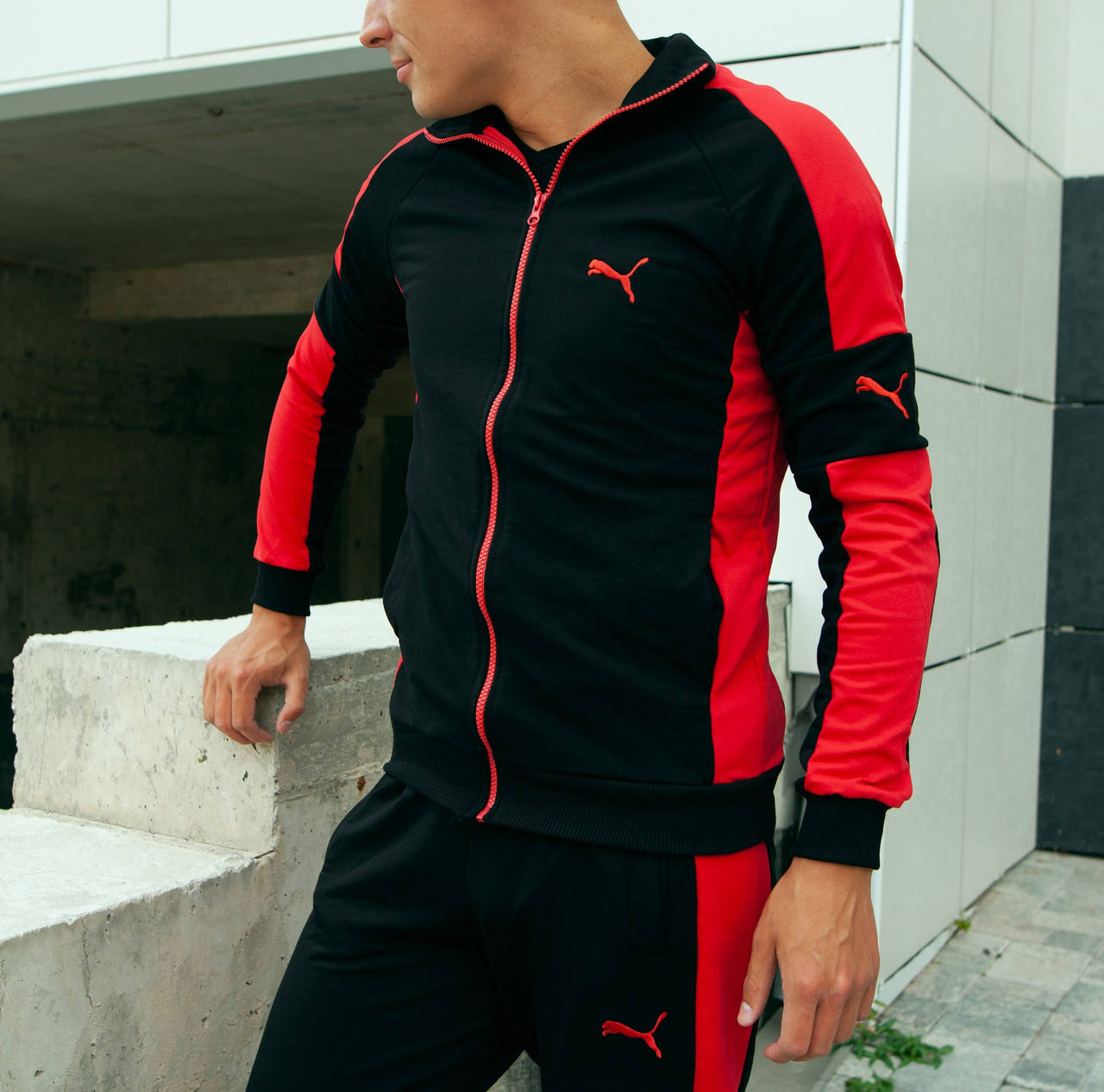 Спортивный костюм Puma мужской осенний весенний черно-красный | Комплект Пума Кофта + Штаны ЛЮКС
Спортивный костюм Puma мужской осенний весенний черно-красный | Комплект Пума Кофта + Штаны ЛЮКС