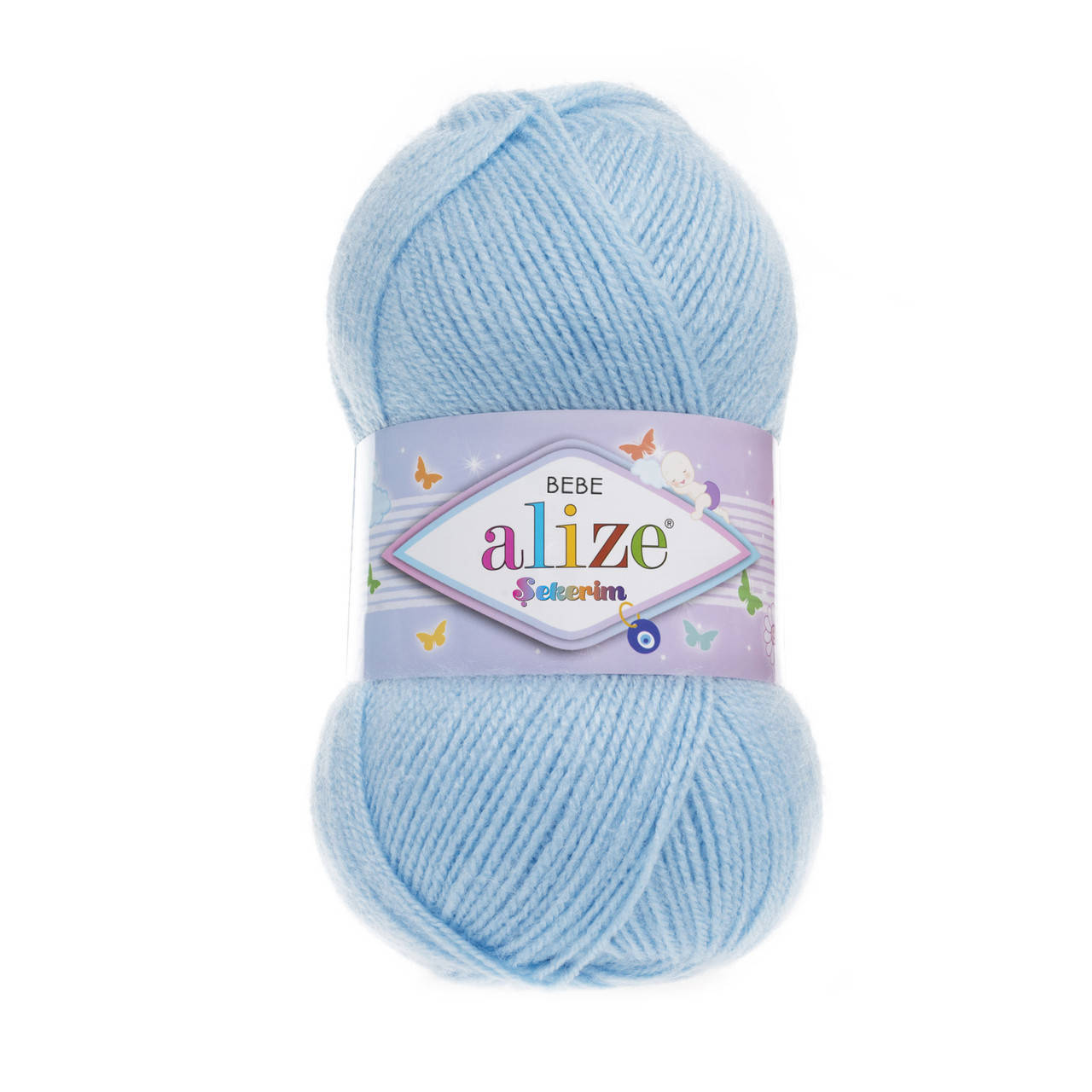 Alize Sekerim Bebe (Ализе Секерим Беби) № 40 голубой (Акриловая пряжа, нитки для вязания)
Alize Sekerim Bebe (Ализе Секерим Беби) № 40 голубой (Акриловая пряжа, нитки для вязания)