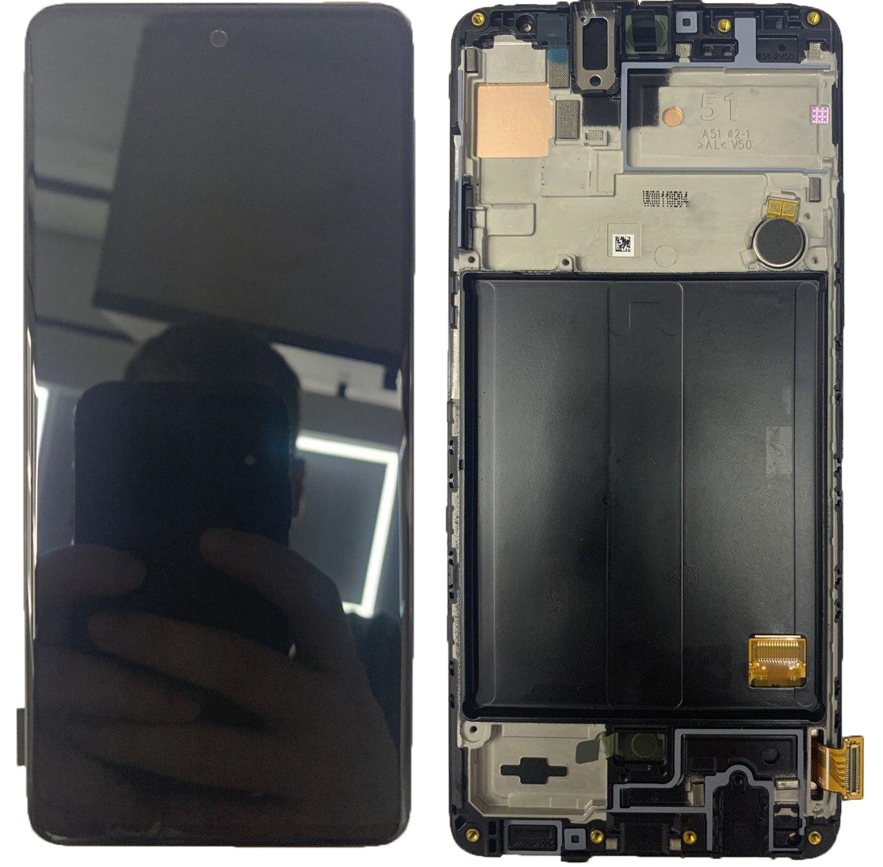 Дисплей Samsung A515F Galaxy A51 тачскрин модуль черный OLED хорошего качества с широкой рамкой в рамке
Дисплей Samsung A515F Galaxy A51 тачскрин модуль черный OLED хорошего качества с широкой рамкой в рамке