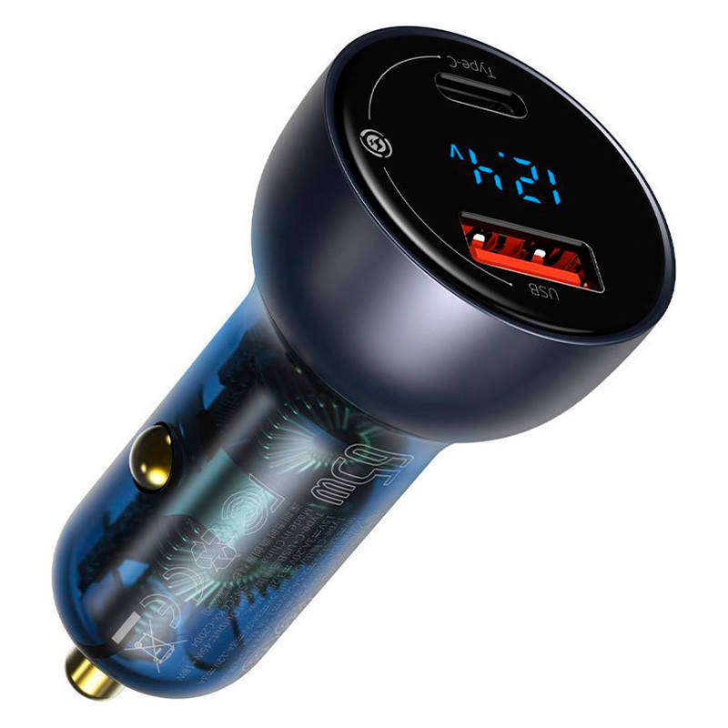 Автомобильное зарядное устройство с быстрой зарядкой PD 3.0+QC 4+ USB+USB Type-C Baseus Particular 65W
Автомобильное зарядное устройство с быстрой зарядкой PD 3.0+QC 4+ USB+USB Type-C Baseus Particular 65W