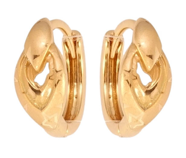 Серьги Xuping Позолота 18K колечки "Декоративный орнамент с напылением"