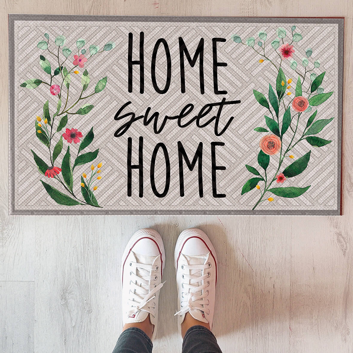 Коврик придверный с принтом Home sweet home | резиновый придверный коврик с принтом и надписью, 45*75 см
Коврик придверный с принтом Home sweet home | резиновый придверный коврик с принтом и надписью, 45*75 см