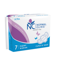 NCF 08B "Normal Clinic" прокладка критическая Comfort ultra cotton&velvet (5 кр.) уп.7шт. 280 мм
NCF 08B "Normal Clinic" прокладка критическая Comfort ultra cotton&velvet (5 кр.) уп.7шт. 280 мм