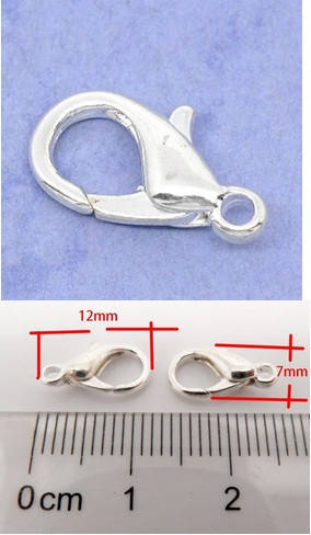 Застёжка Finding Карабин Серебристый 12 мм х 7 мм, Серебристий 
Застёжка Finding Карабин Серебристый 12 мм х 7 мм, Серебристий