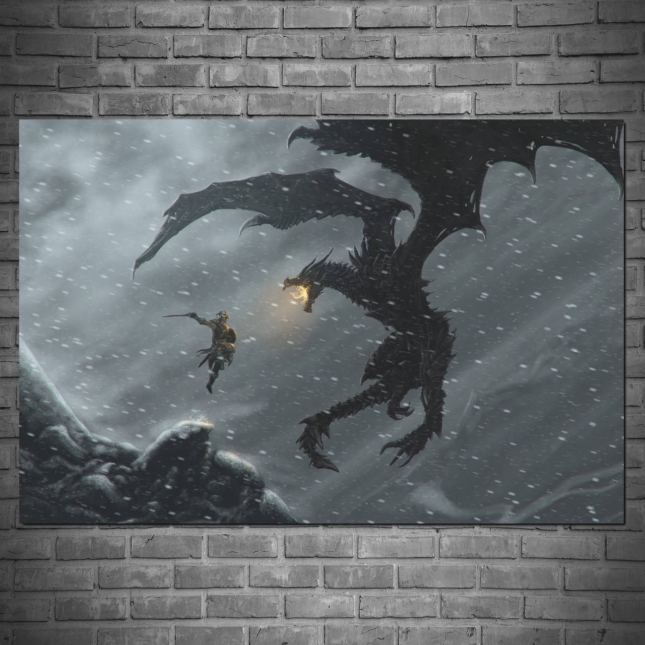 Плакат "Скайрим, Довакин атакует Алдуина, Skyrim, Alduin" (артикул 3966) 96, Матовая, 60
Плакат "Скайрим, Довакин атакует Алдуина, Skyrim, Alduin" (артикул 3966) 96, Матовая, 60