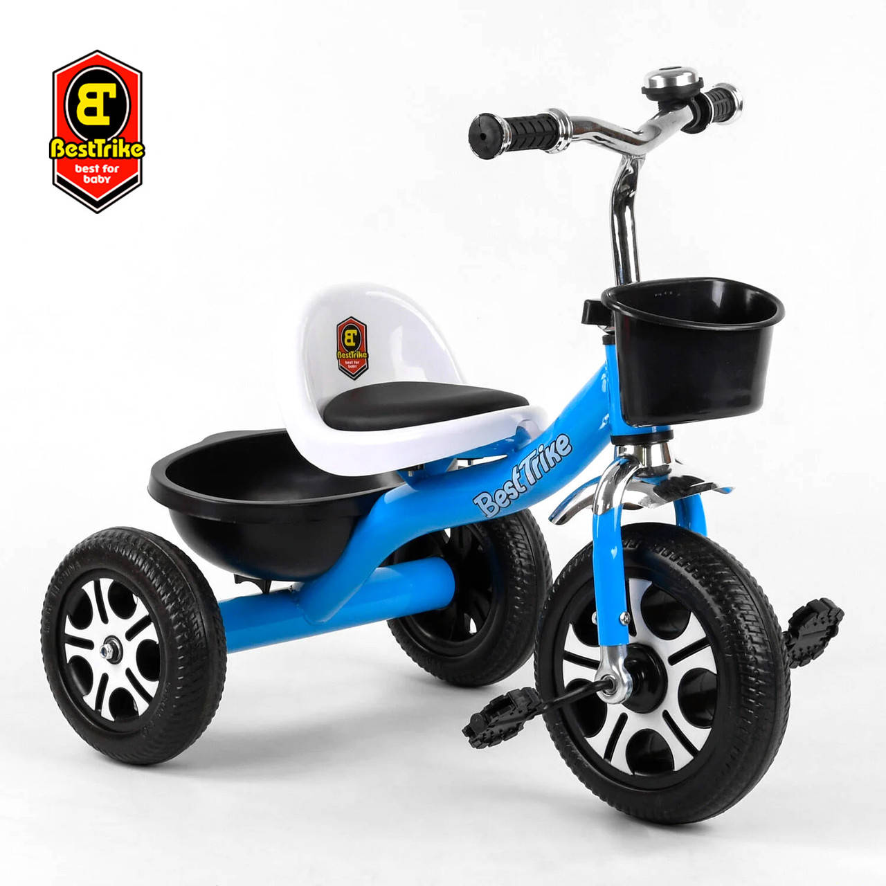 Велосипед трехколесный детский (колеса EVA, звоночек, 2 корзины) Best Trike LM-4405 Голубой
Велосипед трехколесный детский (колеса EVA, звоночек, 2 корзины) Best Trike LM-4405 Голубой