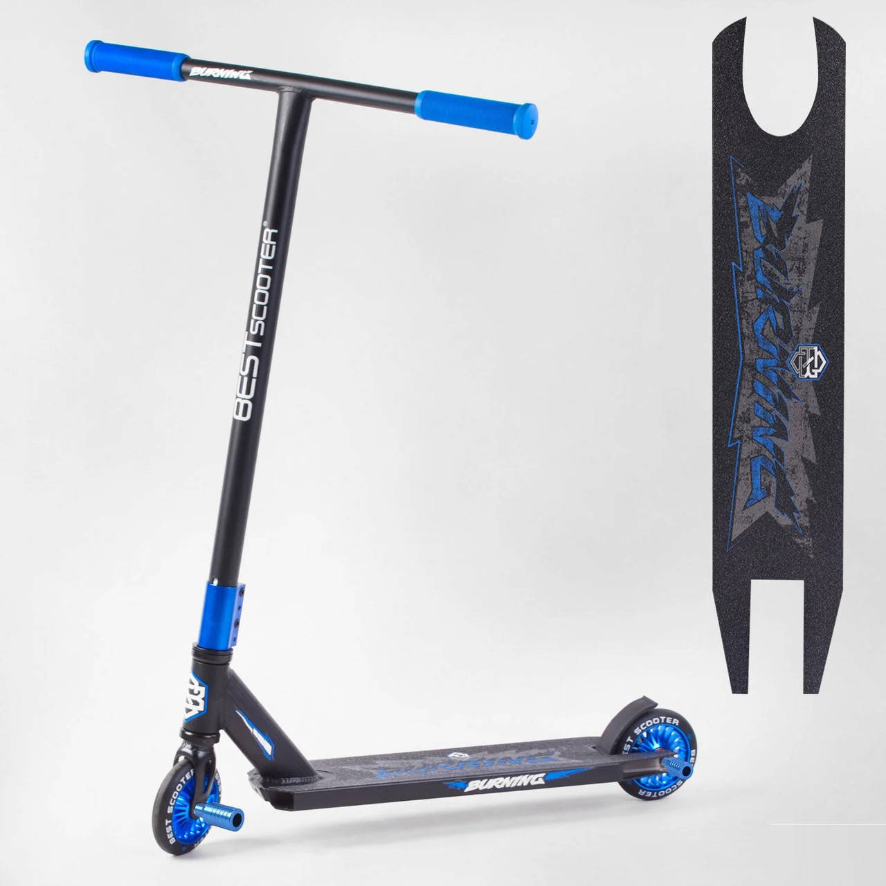 Самокат трюковый Best Scooter HIC двухколесный колеса 110 мм Черно-синий на АЛЮМИНИЕВЫХ ДИСКАХ с ПЕГАМИ 27357
Самокат трюковый Best Scooter HIC двухколесный колеса 110 мм Черно-синий на АЛЮМИНИЕВЫХ ДИСКАХ с ПЕГАМИ 27357