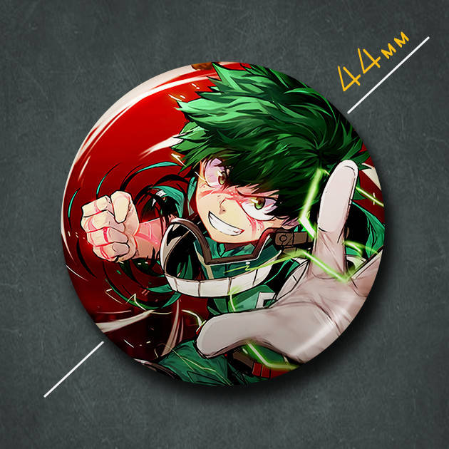 "Изуку Мидория (Моя геройская академия / My Hero Academia)" значок круглый на булавке Ø44 мм
"Изуку Мидория (Моя геройская академия / My Hero Academia)" значок круглый на булавке Ø44 мм