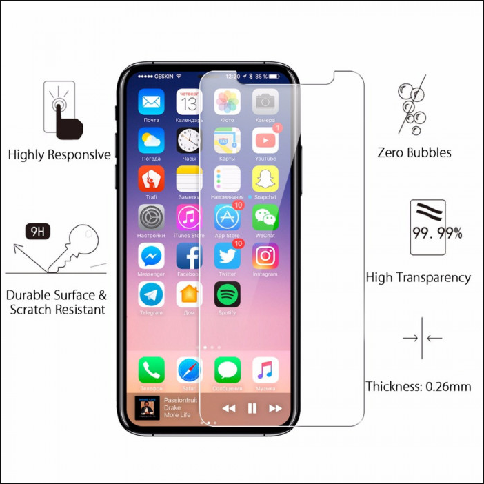 Защитное стекло для iPhone X Xs прозрачное 2.5д стекло на телефон айфон х прозрачное SMD
Защитное стекло для iPhone X Xs прозрачное 2.5д стекло на телефон айфон х прозрачное SMD
