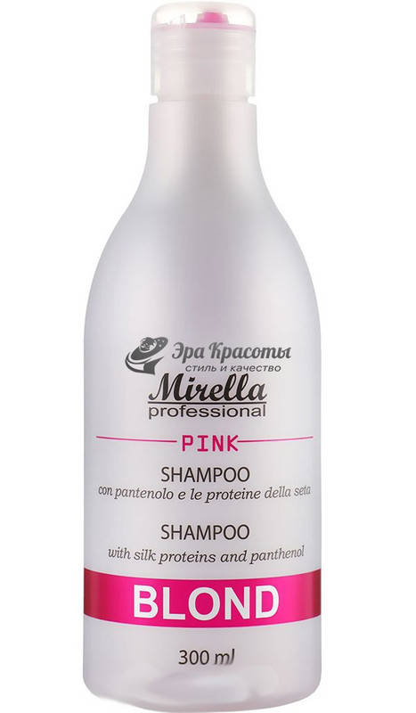 Шампунь с протеинами шелка для светлых, седых и поврежденных волос Blond Pink Shampoo Mirella, 300 мл
Шампунь с протеинами шелка для светлых, седых и поврежденных волос Blond Pink Shampoo Mirella, 300 мл