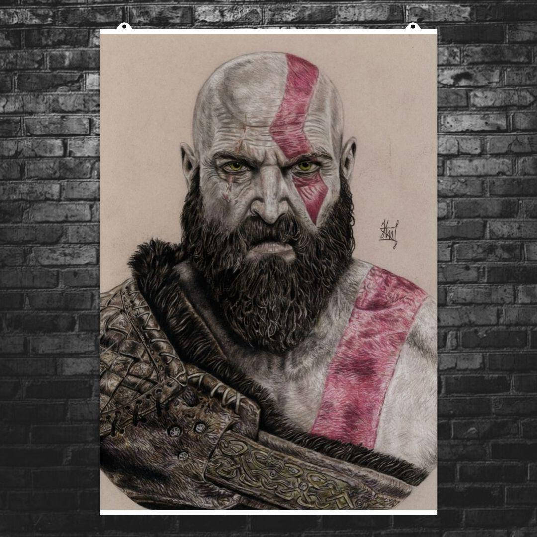 Постер "Бог войны", карандаш (репродукция). God Of War, GoW, Кратос. Размер 60x85см (A1). Матовая бумага
Постер "Бог войны", карандаш (репродукция). God Of War, GoW, Кратос. Размер 60x85см (A1). Матовая бумага