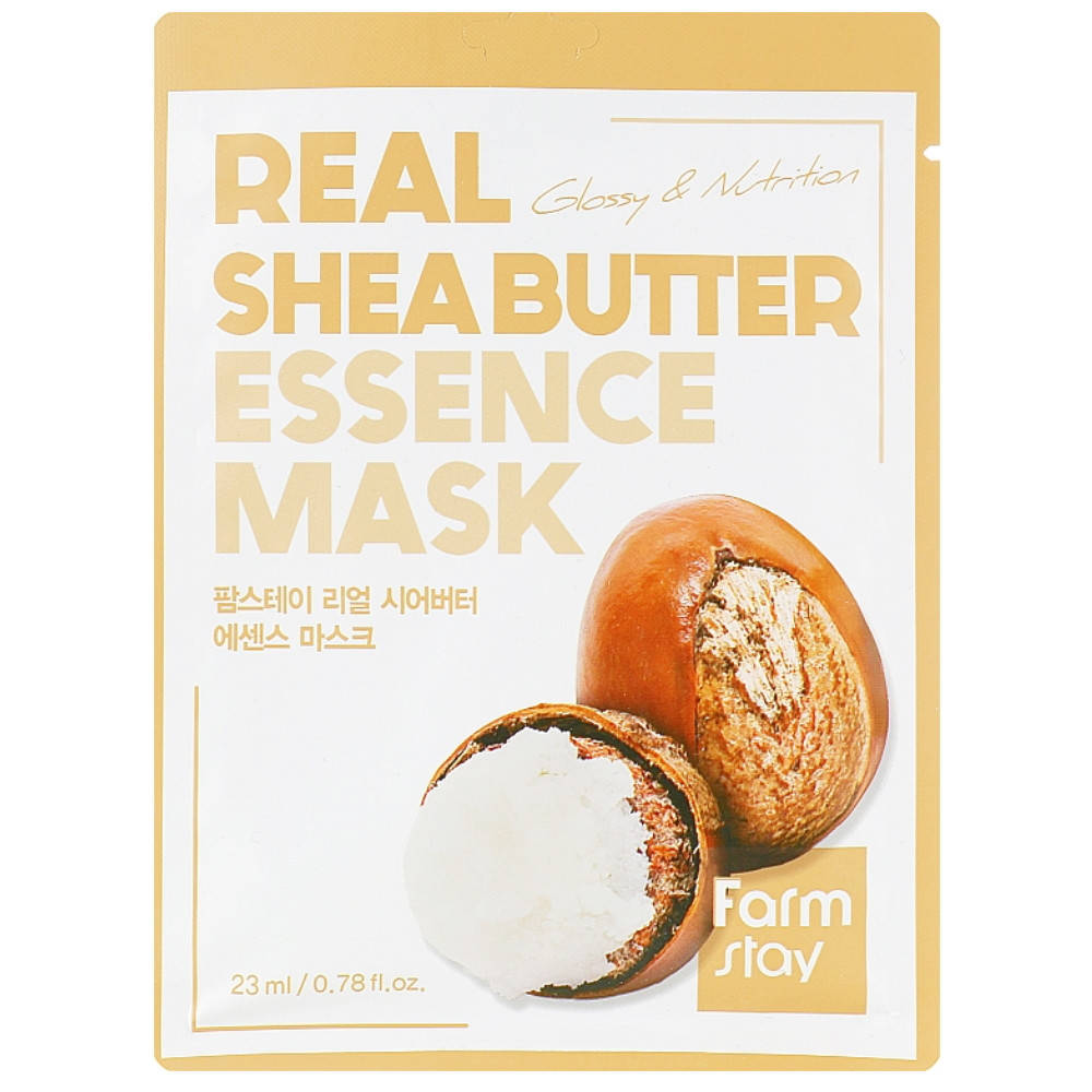 Питательная тканевая маска для лица с маслом ши Farmstay Real Shea Butter Essence Mask 23 мл
Питательная тканевая маска для лица с маслом ши Farmstay Real Shea Butter Essence Mask 23 мл